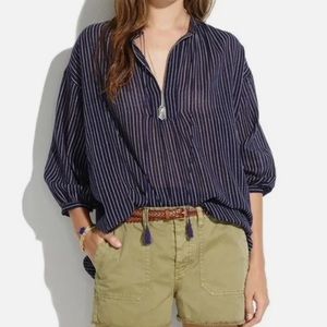 Madewell Peasant Top with Tassels